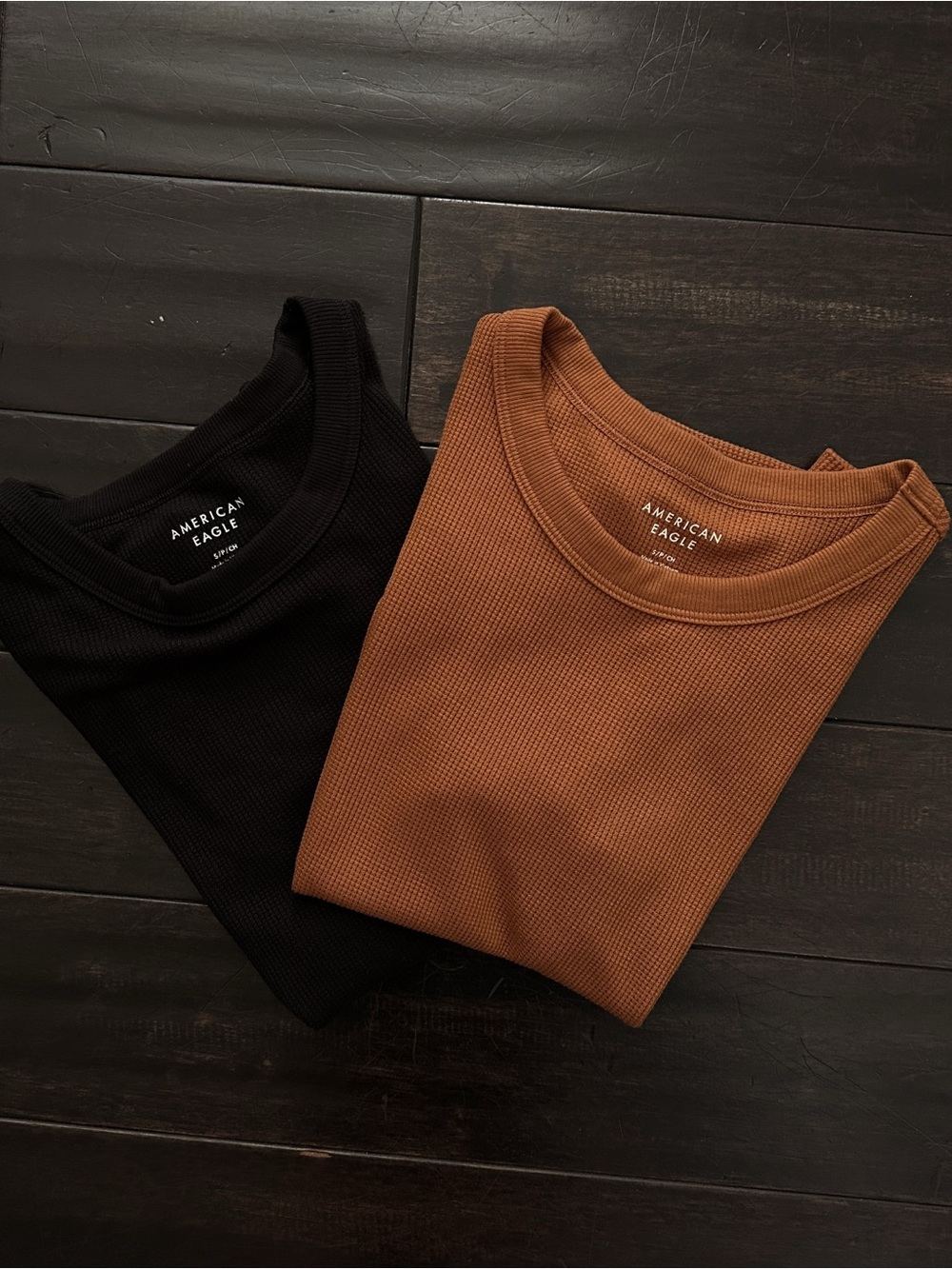 AE Waffle Baby Tee - Fall 2 Pack